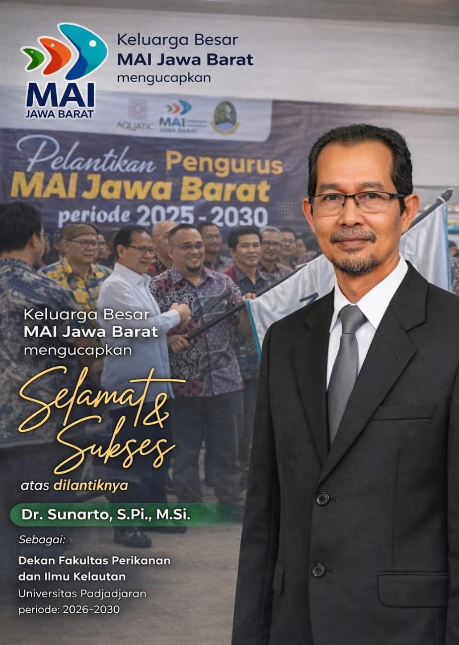 Selamat kepada Dr. Sunarto sebagai Dekan Baru FPIK Unpad